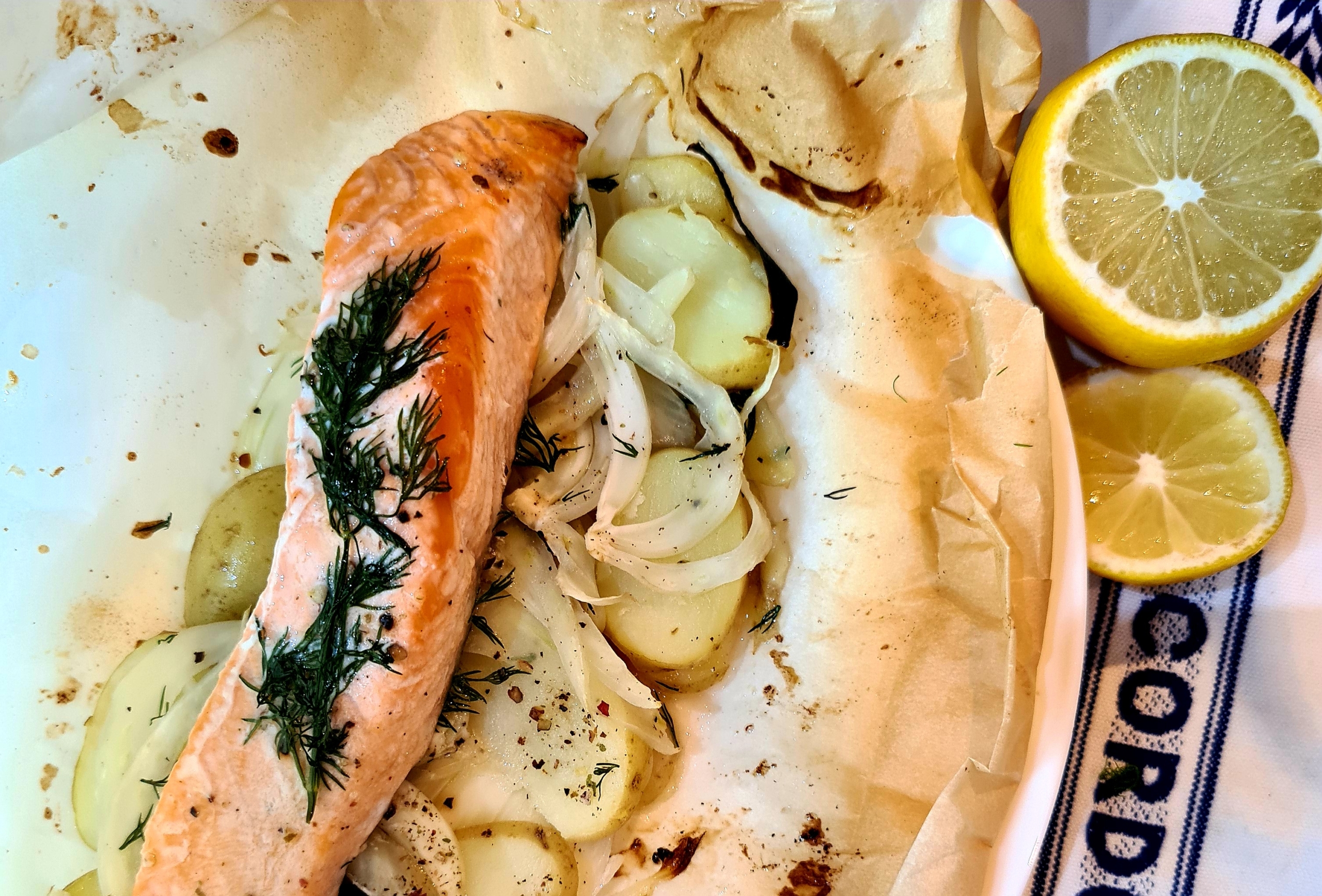 Salmon en Papillote